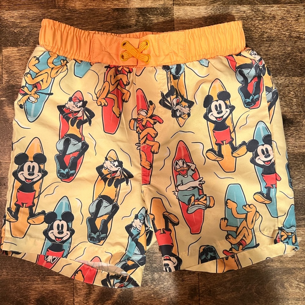 Disney Orange Swim Shorts for Toddlers
